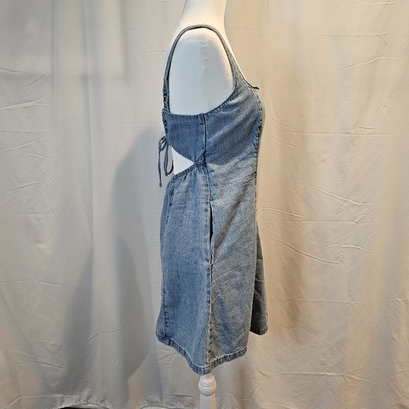 Hollister Denim Square-Neck Dress Size‎ M NWOT - Picture 5 of 9